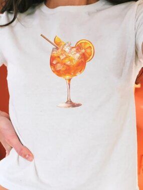 Aperol Spritz White Tee